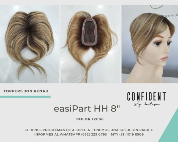 Topper Easipart HH 8" cabello humano color 12FS8