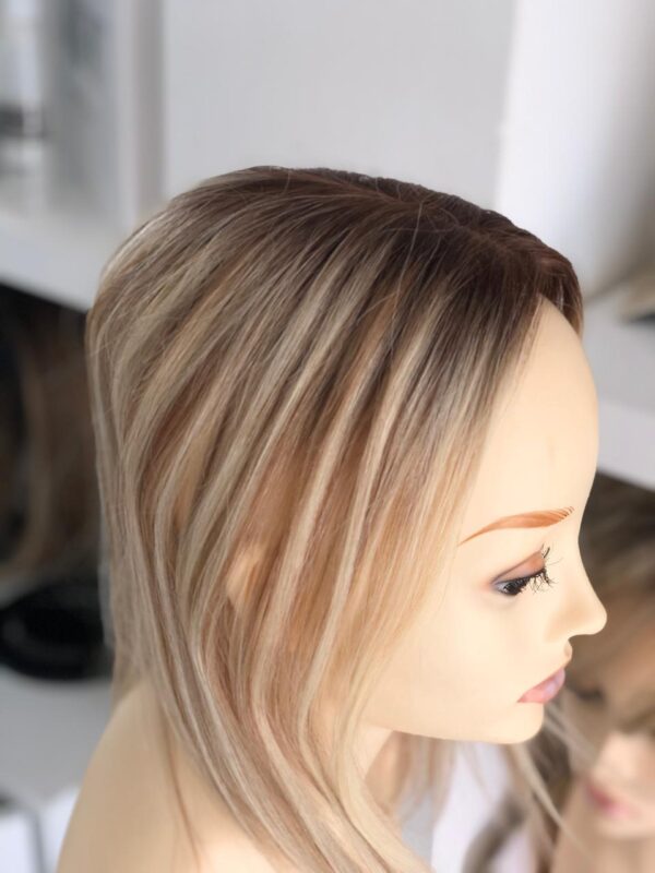 Topper cabello humano 12" color 12FS8 - Imagen 4