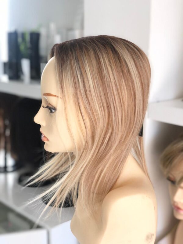 Topper cabello humano 12" color 12FS8 - Imagen 3