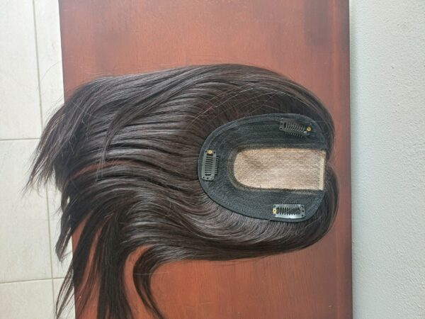 Topper cabello humano 12" color 1B - Imagen 3