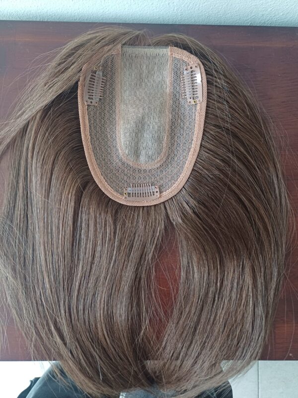 Topper cabello humano 12" color 6 - Imagen 5
