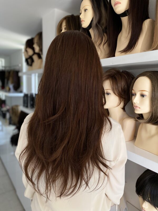Peluca Cabello humano  20" color 6 - Imagen 2