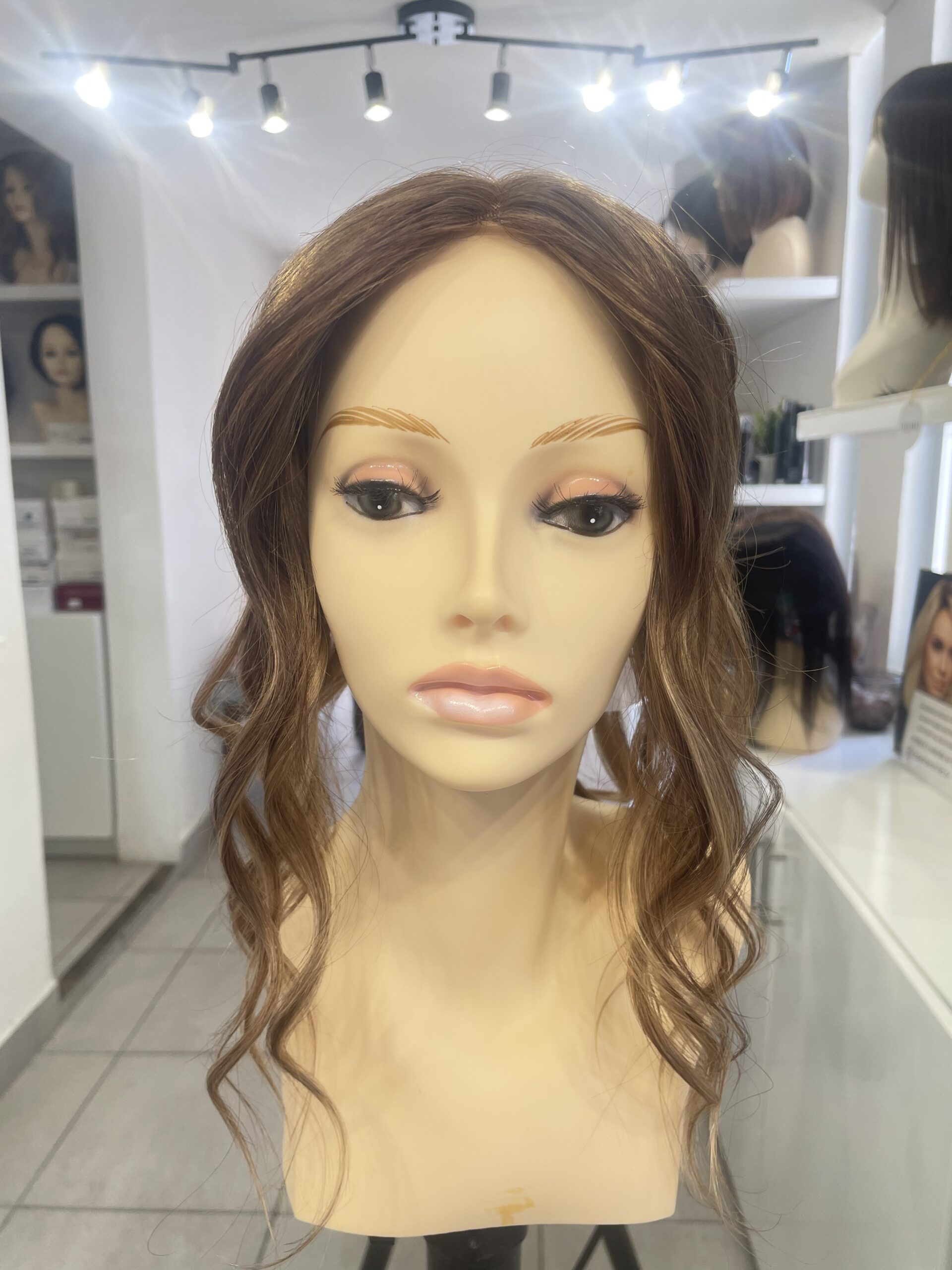 Topper cabello humano 14'' color 10RH16